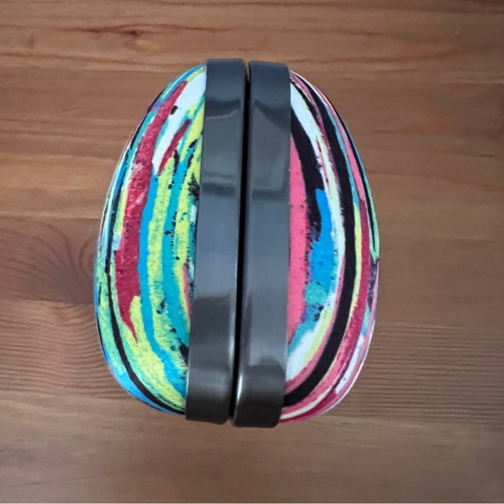 Prabal Gurung Colorful Striped Metal Clutch/ Bag - NWT - Picture 9 of 12